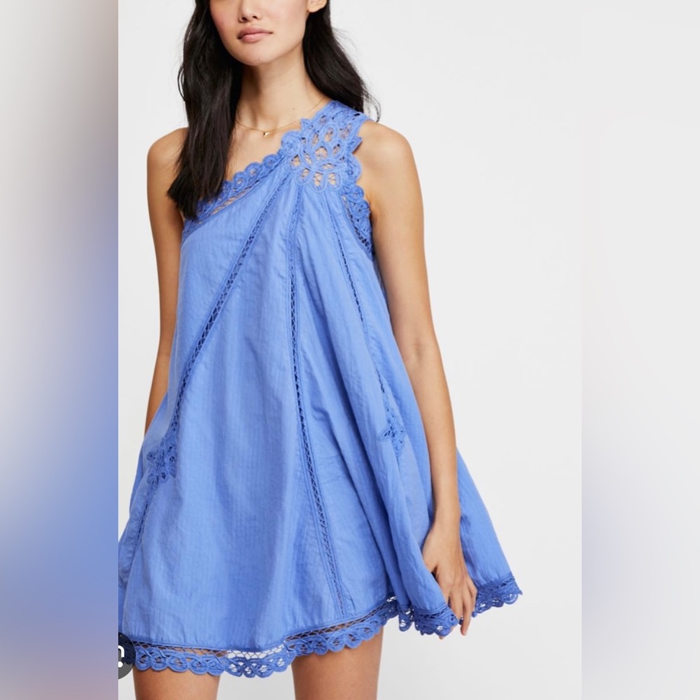 NWOT free people one shoulder mini dress.